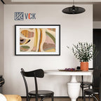 VCK 24x36 Poster Frame 5 Pack - Black, Exclusive Woodgrain Solid Wood Picture Frame, Matted to 20x30 or 24x36 without Mat, Horizontal and Vertical Formats with Included Hanging Hardware