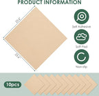 Carpet Tile 10 Pack 24” X 24” Self Adhesive Carpet Floor Tiles Anti-Slip Squares Peel and Stick Floor Tilel DIY Installation for Bedroom(Beige Camel)