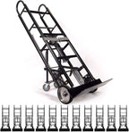 US Cargo Control Appliance Dolly with Stair Climber & Kickback Wheels (12-Pack), 1,200 LBS Capacity, Industrial Appliance Hand Truck with Single Auto Recoil Strap System, Heavy Duty Steel Hand Truck
