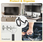 Cord Protectors from Pets no Chew, 10ft Cord Covers for Pets, 3/8Inch Wire Covers for Cords, Cable Sleeves Cord Management for USB, Power, Audio and Video Cords