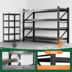 Letaya 4000LBS Storage Shelves Heavy Duty,60" W Garage Shelving Units, 4 Tier Adjustable Utility Rack Shelf,Large Metal Industrial Shelves,for Shop,Warehouse,Basement (60" W x 24" D x 70" H)