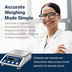 Seattle Alki Scientific Lab Scale | 3000 g x 0.01 g | USA Company | High-Precision Balance for Labs