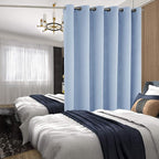 BGment Fashion Sliding Door Curtain 120 X 96 Inches, Wide Thermal Blackout Curtains Room Darkening Room Divider Window Drape, 1 Panel, Spa Blue, 96 Length X Wide 120