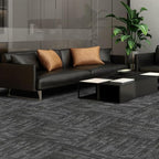 ALTRUISTIC Heavy Duty Commercial Carpet Tiles 24" x 24", 18 Pcs/72 sq ft (FlexLok tabs Included),Non-Slip Soft Square Carpet Floor Tile for Office Bedroom Living Room Kitchen Garage Gym (Grey)