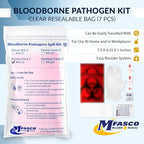 MFASCO Vomit & Bodily Fluid Clean Up Kit - Blood Spill Kits, Body Fluid Spill Kit - Comprehensive Cleanup Solution for Health Hazards and Ready First Aid Kit Spill Management