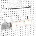 Paper Towel Holder for Pegboard, Extendable, Fit Any Standard Pegboard, 2 Packs, Black