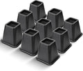 Bed Riser/Furniture Lift Bed/Bed risers/Furniture Lifter/Table risers/Frame Risers Create Under Bed Storage Heavy Duty for Furniture Height Adjustment (Black 9 Pack, 6 Inch)