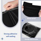 Fuxury 500 Pack 17.7x22" Black Large Poly Mailers Bulk,Waterproof Mailing Envelopes for Clothing,XL Strong Adhesive Self Seal Poly Shipping Bags for Postage Return Books Small Business