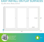 Ghent 48"x96" 3-Door Outdoor Enclosed Vinyl Bulletin Board, Shatter Resistant, with Lock, Satin Aluminum Frame - Ivory (PA34896VX-185), Made in the USA