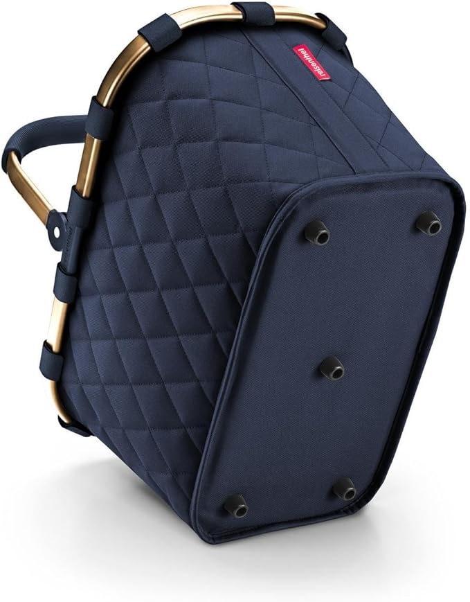 reisenthel carrybag rhombus midnight gold - Sturdy shopping basket with plenty of storage space and practical inner pocket - Elegant and water-repellent design