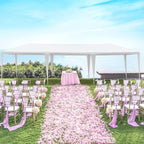 10x30 FT Party Tent, Outdoor Wedding Tents for Parties, Canopy Event Tent Without Removable Sidewalls, Waterproof Gazebo Shelter for Birthday Parties, Weddings, BBQs & Events (10X30FT-0Sides White)