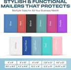 Light Blue Small Bubble Mailers 4x8 Inch #000 | Thick Padded Poly Bubble Mailer Envelopes | 500 Pack Bulk | Trading Card Sports Card Shipping