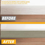 GSCIT Club Walnut Wood Tape, 2.4 inch X 15ft Self Adhesive Wood Grain Repair Tape Silver Walnut Repair Patch for Tables, Chairs, Baseboards, Doors, Windows, Floors