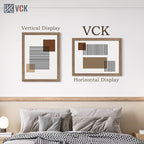 VCK 18x24 Poster Frame 5 Pack, Brown Walnut Wood Picture Frame, Exclusive Wood Grain, Wall Mounting Hanging
