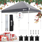 Sekey 10x10 Pop Up Canopy with One Push Setup-Easy Up Canopy with 99% UV Blocking - Instant Outdoor Sun Shade for Events, Parties, Camping- Commercial Gazebo with Weight Bags,Wind Proof&Waterproof