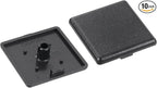 uxcell 10Pcs Extruded End Cap Nylon, 40x40mm T-Slot Aluminum Profile 4040 European Standard End Cap Extrusion Plug for Trolley, Fish Tank Rack, Storage Rack, Black