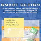 APQ Clear Orange Biohazard Specimen Bags, 12 x 15 Inches, Pack of 100