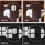 Door Sensor Cover Compatible with Ring (Color Matching), Snap-On Design for Ring 1st/2nd Gen Sensors, Strong Protective to Hide White Sensor, Upgrade Home Security Aesthetics - Brown