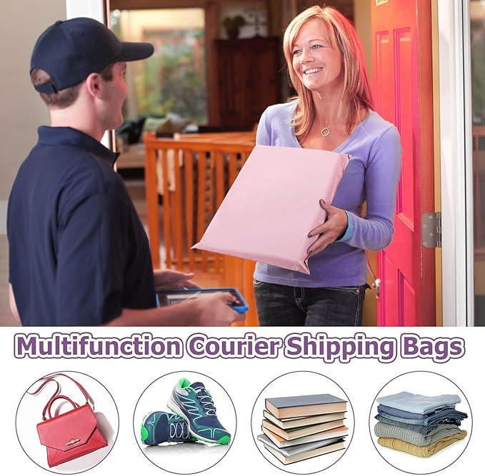 10x13" Poly Mailers 100PCS, 5-Layer Self-Seal Waterproof Shipping Bags for Clothes, Books, Mailing, E-commerce Packaging,Tear-Proof Shipping Envelopes Poly Bags for Business