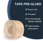 PATIKIL Red Oak Edge Banding, 3 in x 25 ft Wood Veneer Tape, Pre-glued Flexible