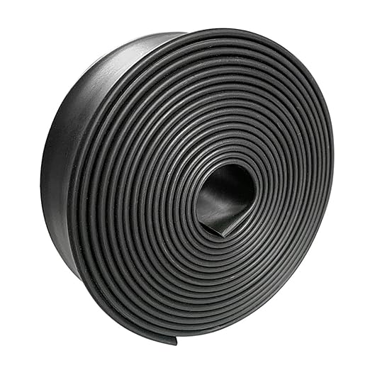 3:1 Ratio Heat Shrink Tubing Roll Adhesive Lined Industrial Marine Grade Dual Wall Heat Shrink Tube Waterproof and Sealed Black (1-1/4 inches(30 mm), 10 Feet)