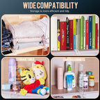12Pack Acrylic Shelf Dividers for Closet Organization, Clear Shelf Divider Fits Shelves of 0.4-1 Inch,Purse Organizer for Closet, Shelf Organizer, Closet Organizers and Storage