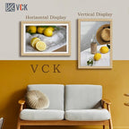 VCK 16x24 Oak Wood Frame for Poster & Picture, Natural Solid Wood Photo Frames 5 Pack, Wall Gallery Frame