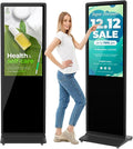 MWE 37 Inch Touchscreen Kiosk, Indoor Floor Standing Digital Signage Displays, Advertising Display LCD Totem with Custom Service, Interactive Display Poster Android System with Auto Media Player