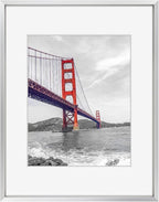 Frametory, 11x14 Metal Picture Frame with Mat for 8x10 Picture & Real Glass, Aluminum Photo Frame Collection (Silver, 1 Pack)