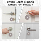 Door Hole Cover Plate, Door Knob Cover Door Knob Plate 2-5/8" Diameter Bronze Door Knob Covers Door Hole Filler Plate for Home Security