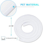 AGPTEK Cable Sleeve Cover, 10ft - 4/5 inch Desk Cord Organizer Cable Hider, Home Office Wire Management Computer TV Wire Loom Tubing, Pet Proof Cord Protector, from Cat Dog Chewing, White
