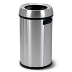Simpli-Magic 65 Liter Open Top Trash Can, Commercial Grade, Stainless Steel