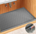 Silicone Under Sink Mat 22" x 19", Kitchen Essentials and Gadgets, Shelf Liner and Cabinet Protector, Home Organizers and Storage, Waterproof Bathroom Tray