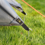 Metal Tent Stakes Heavy Duty 9 Inch with Puller Tool, 25 Pack Anti-Rust Galvanized Steel Ground Anchors Camping Tarp Stakes for Inflatables Outdoor Decorations