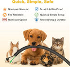 Cord Protectors from Pets no Chew, 10ft Cord Covers for Pets, 3/8Inch Wire Covers for Cords, Cable Sleeves Cord Management for USB, Power, Audio and Video Cords