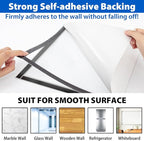 5Packs Magnetic Sign Holder 8.5 x 11, Self Adhesive Display Picture Frame with Magnetic Frame and Clear PVC for Office Store Home Door Window Refrige Magnetic Paper Holder, Silver