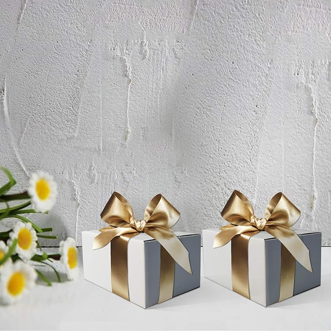 Calenzana 9x6x4 Shipping Boxes Set of 25, White Corrugated Cardboard Box for Packing Mailing Small Business