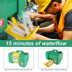 Portable Eyewash Station OSHA-Approved Emergency - Yzzwer 8 Gallon Wall Mounted Eye Wash Irrigation Kit Ansi Certified