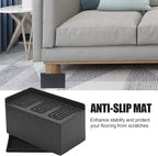 Bed Risers 5 inch, Oversized Extra Wide Bed Frame Risers, 11000lbs Heavy Duty Couch Risers, L Shape Wide Opening Furniture Risers for Bed, Couch, Desk, Chair, Soft, Platform, Dorm