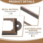 PATIKIL 70x33mm Metal Label Holders, 30 PCS Label Name Card Tag Frames with Screws for Office Library File Cabinets Shelves Wood Drawers Fabric Bins, Red Bronze