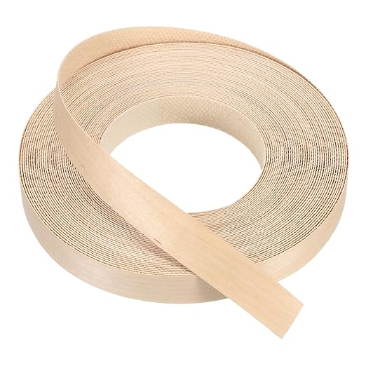 PATIKIL Maple Edge Banding, 3/4 in x 49.2 ft Wood Veneer Tape, Pre-glued Flexible