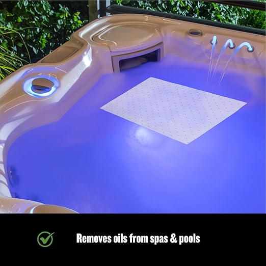 FlashDry Oil Absorbent Pads – High Absorbency of Oil-Based Liquids, Water-Repellent, Tear-Resistant, Premium Mats, Ideal for Garage, Driveway, Automotive, Marine Use, 17.5” x 13.5”, 200 Pads in Total