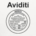 Aviditi White Corrugated Cardboard Mailing Boxes, 5" x 2" x 2" (Pack of 50) Crush-Proof Mailers, Small Cardboard Boxes for Shipping, Packing, Moving, and Storage