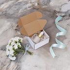 HORLIMER 10 Pack 6x4x3 Shipping Boxes, White Corrugated Cardboard Box for Mailing, Packaging, Small Business