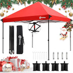 Sekey 10x10 Pop Up Canopy with One Push Setup-Easy Up Canopy with 99% UV Blocking - Instant Outdoor Sun Shade for Events, Parties, Camping- Commercial Gazebo with Weight Bags,Wind Proof&Waterproof