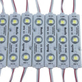 REXTiN Super Bright 200pcs 3 LED Module White 5050 SMD 66-72LM Each Module Waterproof Decorative Light for Letter Sign Advertising Signs with Tape Adhesive Backside