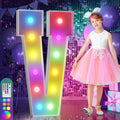imprsv 4FT Colorful Marquee Letters V, 18 Colors Large Light up Letters Alphabet Sign with Remote, Large Marry Me Sign, Birthday Party Decorations Anniversary Wedding Decoration