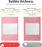 packbabol Bubble Mailers, 8.5x11 Inch Poly Padded Bubble Mailers Pack of 50 Bubble Envelopes Opaque Self Seal Adhesive Waterproof Bags for Shipping and Packaging (Pink)