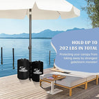 Canopy Tent Weight,202 LBS Canopy Weights Water Bags,4PCS Gazebo Weights, Heavy Duty Leg Weights for Pop Up Canopies Outdoor Shelter Umbrella Pool Ladder，Black