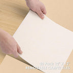 Carpet Tile 30 Pack 12” X 12” Self Adhesive Carpet Floor Tiles Anti-Slip Squares Peel and Stick Floor Tile DIY Installation for Bedroom (Beige-White)